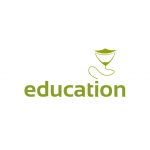 Education Logo – Graduation Cap Kite in Green